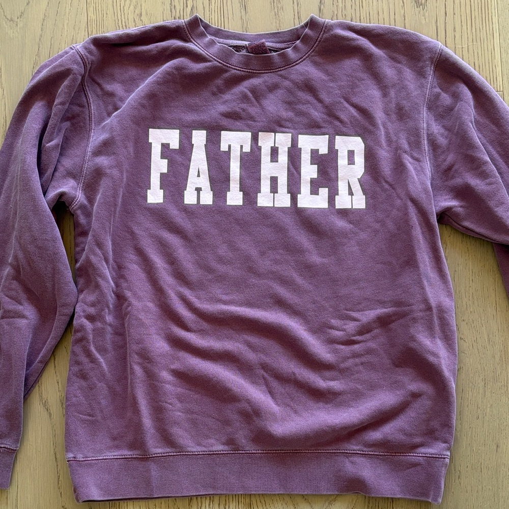 Purple 'Father' Call Her Daddy Sweater